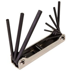 KLEIN TOOLS Klein Tools 70591 FOLD Folding Hex Key Set, 9-Key, SAE Sizes