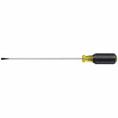 KLEIN TOOLS Klein Tools 601-8 Screwdriver, Round Shank, 3/16 inches Cabinet Tip, 8 inches Shank