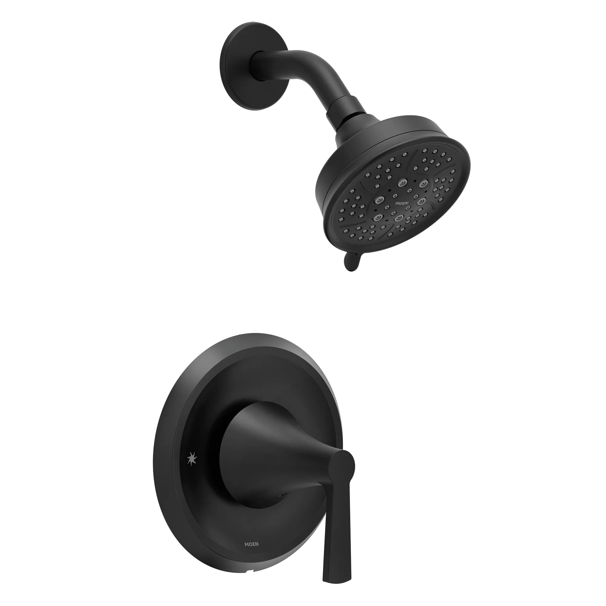 MOEN Moen T2412EPBL Jase Matte Black Shower Trim with 1.75 GPM Multi Function Head