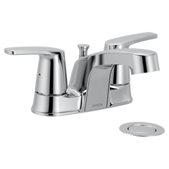 MOEN Moen 499525 Chateau Chrome Two-Handle Low Arc Bathroom Faucet