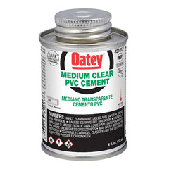 OATEY Oatey 31017 4 Oz. Medium Bodied Clear PVC Cement