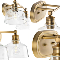 PROGRESS LIGHTING Progress Lighting P300396-163 Singleton Collection 2-light vanity light 17 inch