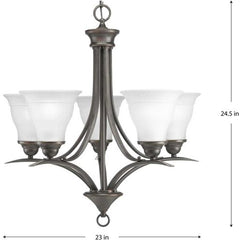 PROGRESS LIGHTING Progress Lighting P4328-20 Trinity 5 Light 100W Chandelier