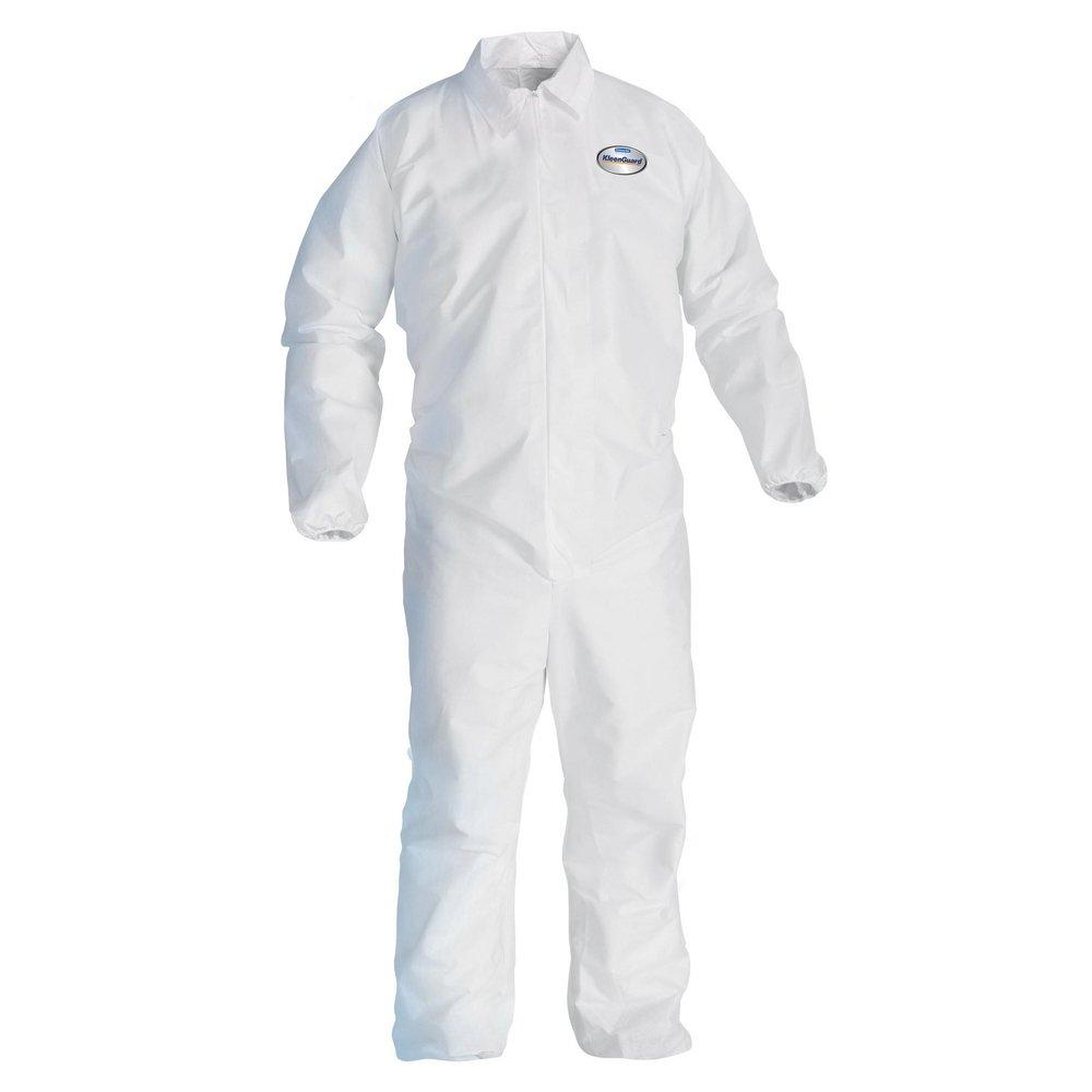 KLEENGUARD Kleenguard 44316 Collared Disp. Coveralls White 3XL PK25