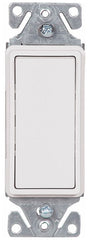 EATON Eaton 7501W Deco Rocker Switch, 15 A, 120/277 V