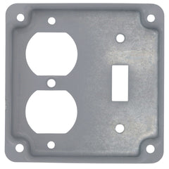 DIVERSITECH Diversitech PI368 Box Cover 4 inches x 4 inches Raised 1/2 inches Toggle Duplex Recep 1900 Steel