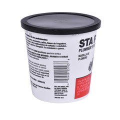 HERCULES Hercules 25103 3 lb, Pail, Solid, Off-White, Sta Put Plumber Putty