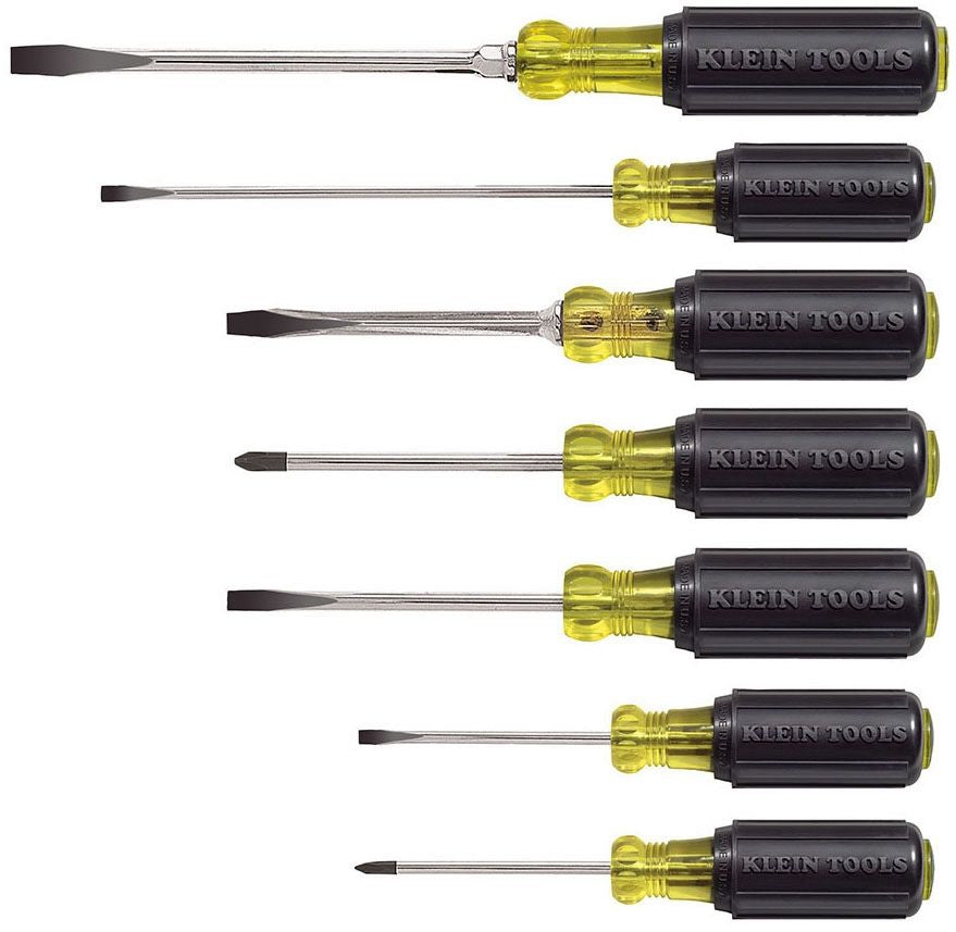 KLEIN TOOLS Klein Tools 85076 7PC Screwdriver Set, Slotted and Phillips, 7-Piece