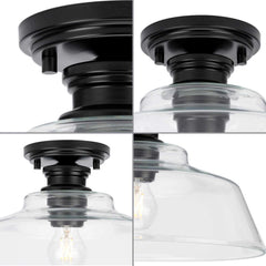 PROGRESS LIGHTING Progress Lighting P350227-009 Singleton Collection 1-Light Medium Semi-Flush Mount 120 Volts