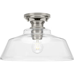 PROGRESS LIGHTING Progress Lighting P350227-009 Singleton Collection 1-Light Medium Semi-Flush Mount 120 Volts