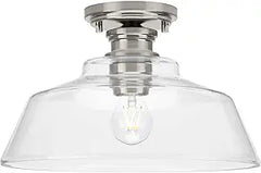 PROGRESS LIGHTING Progress Lighting P350227-009 Singleton Collection 1-Light Medium Semi-Flush Mount 120 Volts