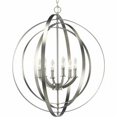 PROGRESS LIGHTING Progress Lighting P3889-126 Equinox 6-Light 60W Candelabra Pendant