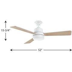 PROGRESS LIGHTING Progress Lighting P2556-3030K Trevina II 52 inches Ceiling Fan 17W