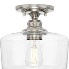PROGRESS LIGHTING Progress Lighting P350214-009 Aiken Collection 1-Light Farmhouse Flush Mount Light