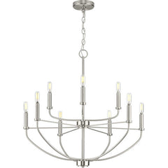 PROGRESS LIGHTING Progress Lighting P400228-009 Leyden 9 Light Chandelier 60W