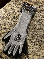 SAS SAFETY Sas Safety 6780-13 Xy6- Raven Tech Extended Cuff Nitrile Sandy Finish Cut Level A4 Gloves Large