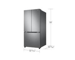SAMSUNG Samsung RF25C5151SR 33 inches 3-Door French Door Refrigerator with Dual Auto Ice Maker