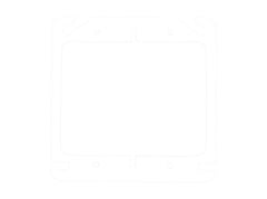 EATON Crouse Hinds TP496 Steel 2-Gang Raised Mud Ring 4-Inch x 4-Inch x 1/4-Inch 3-Cubic-Inch