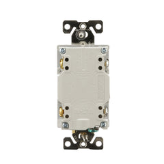 EATON Eaton TWRSGF20GY GFCI Self-Test 20A 125V Tamper & Weather Resistant Duplex Receptacle with Standard Size Wallplate
