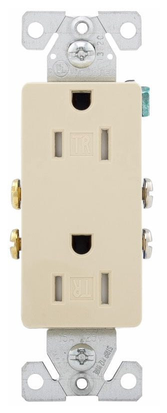EATON Eaton TR1107V-BOX Tamper Resistant Decorator Duplex Receptacle 15A