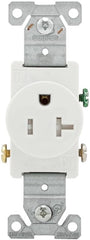 EATON Eaton TR1877W Heavy-Duty Grade Straight Blade Single Receptacle 20-Amp 125-volt