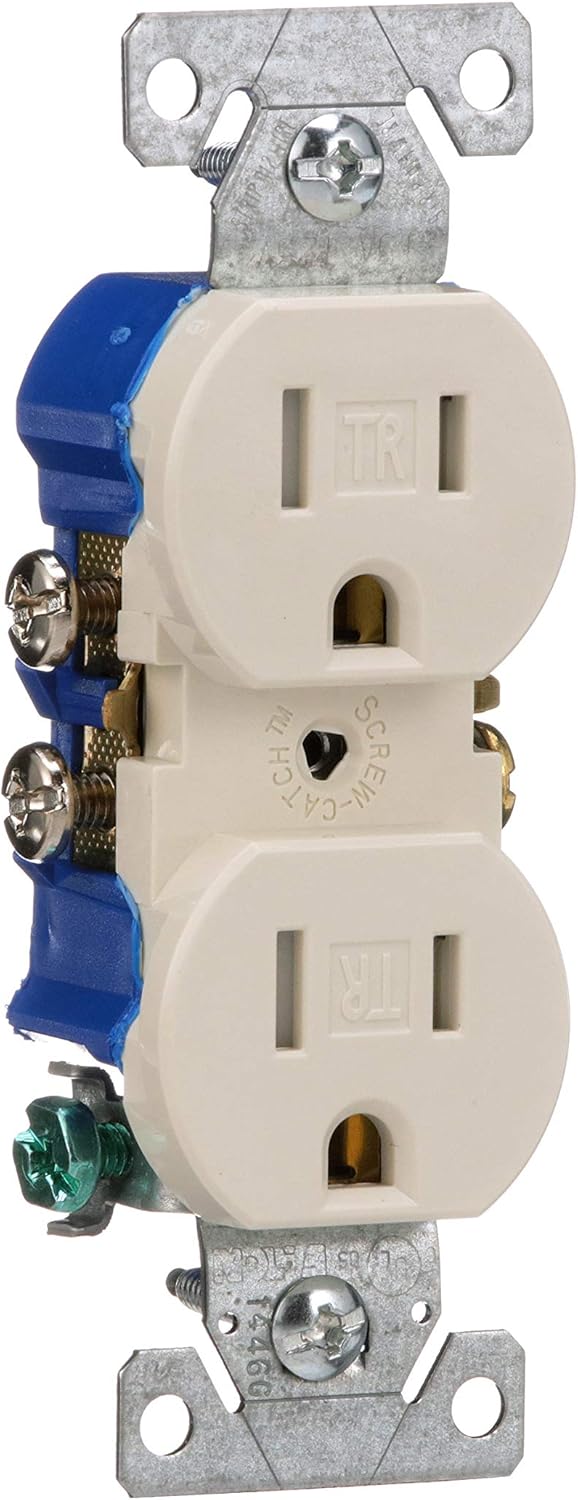 EATON Eaton TR270LA Tamper Resistant Duplex Receptacle 15-Amp 125-Volt NEMA 5-15