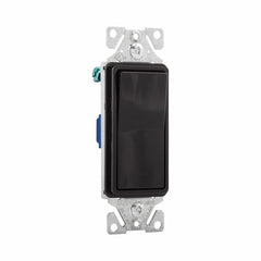 EATON Eaton 7501BK-BOX Decorative Standard Rocker Switch 120/277 Vac, 15 A, 1 P
