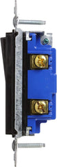 EATON Eaton 7501BK-BOX Decorative Standard Rocker Switch 120/277 Vac, 15 A, 1 P