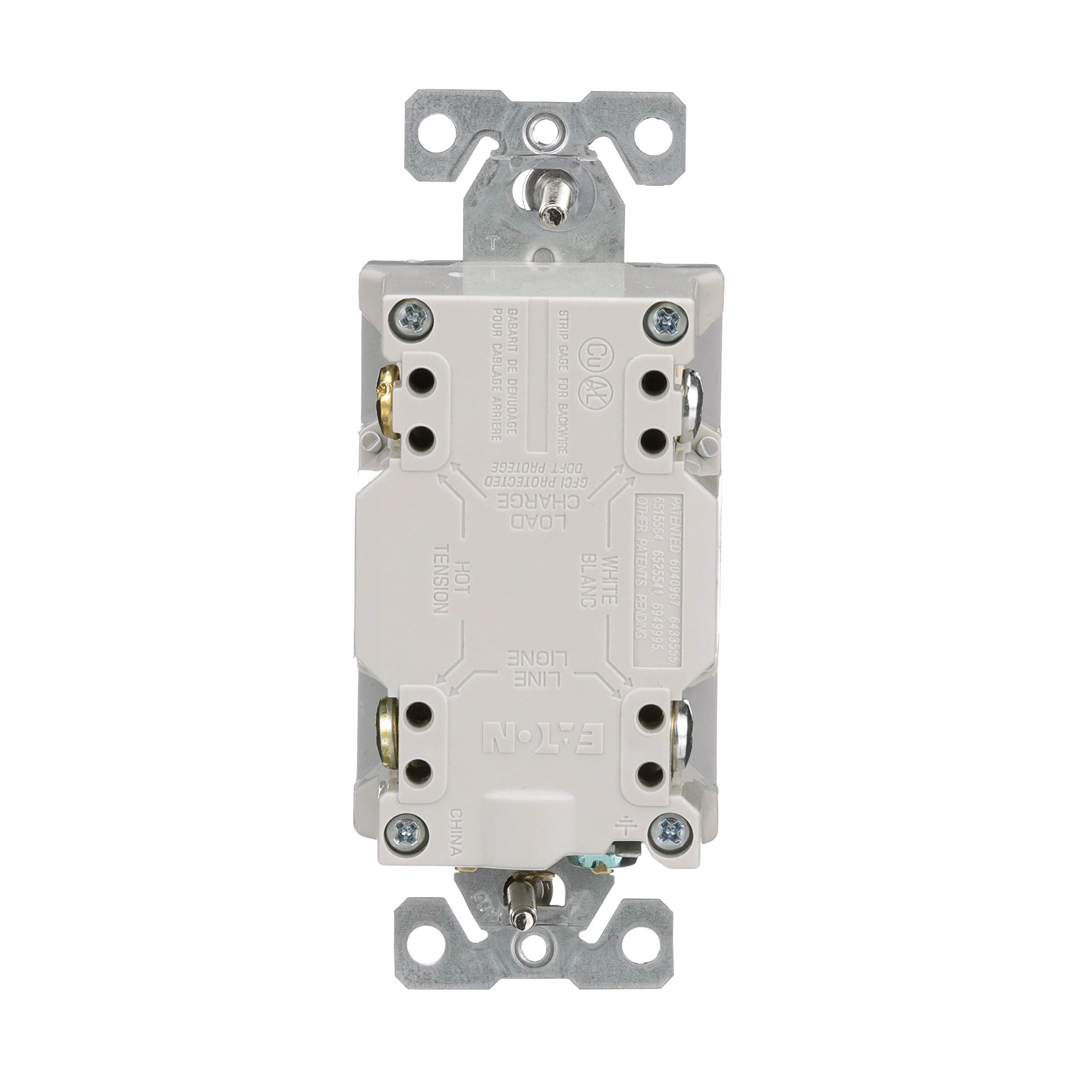 EATON Eaton TRSGF15GY GFCI TR Self Test Dup 15A
