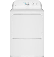 GE APPLIANCES Ge Appliances GTX33EASKWW 6.2 cu. ft. Capacity Electric Dryer with Up To 120 ft. Venting and Shallow Depth