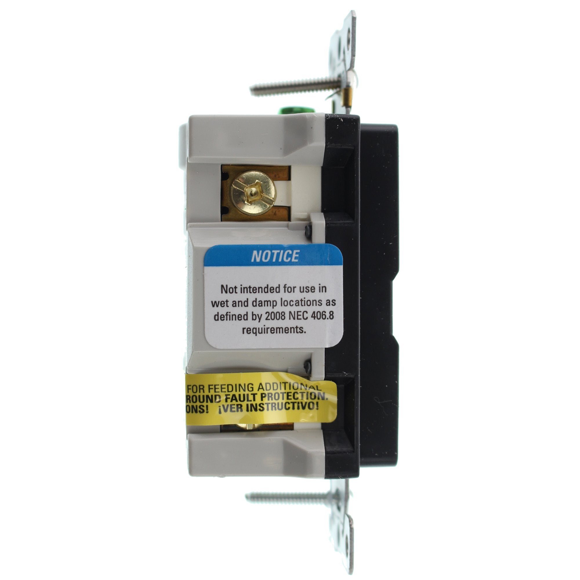 EATON Eaton TRSGF15BK Arrow Hart Duplex Tamper-Resistant GFCI Receptacle 15A
