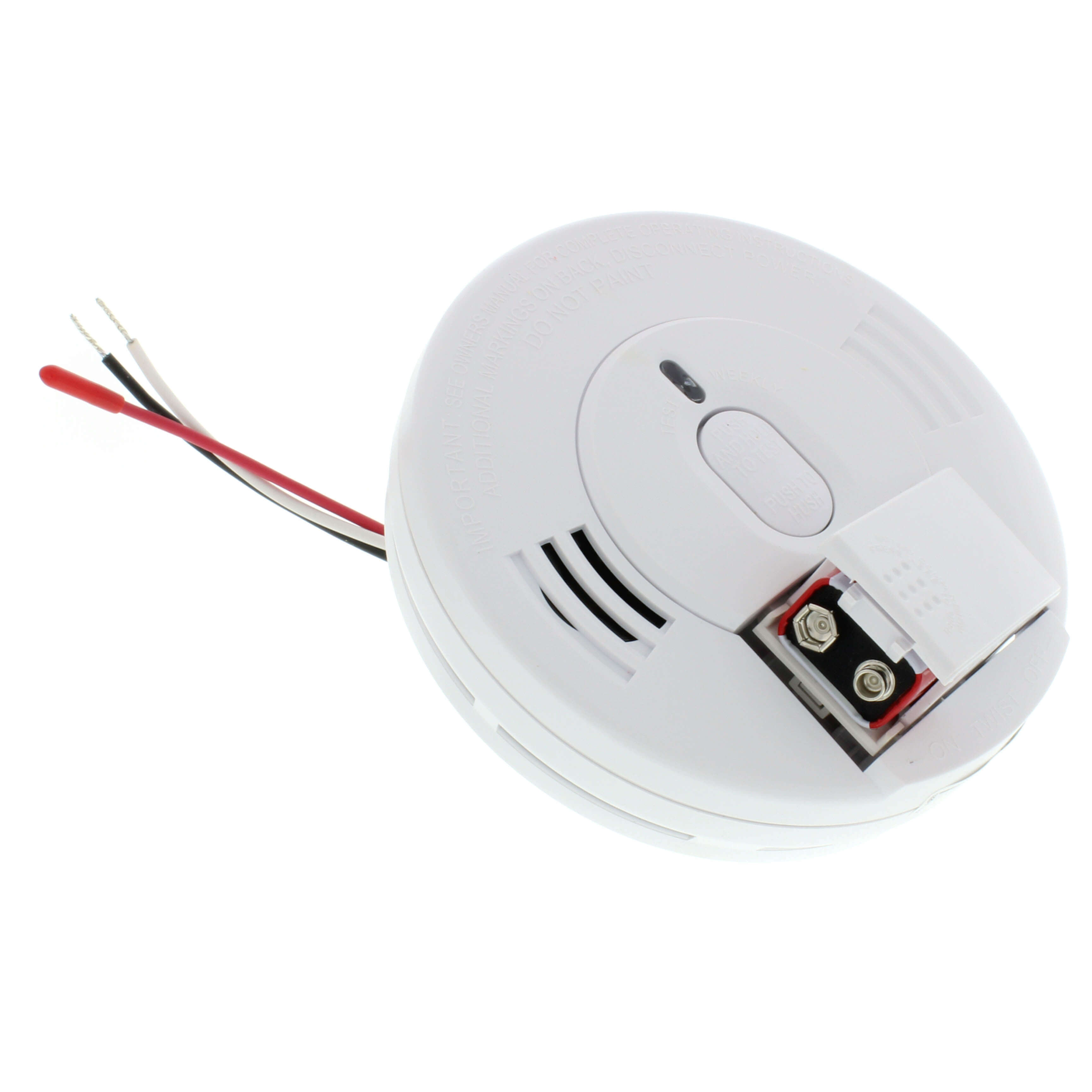 KIDDE Kidde 21006376 Smoke Detector Alarm, Tamper-Resistant, Ionization Sensor, 120 VAC, 9 VDC Battery Backup, 10 foot Detection