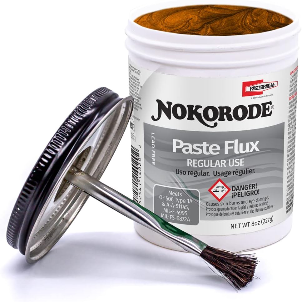 RECTORSEAL Rectorseal 14020 Nokorode Regular Paste Flux Tool 8-Ounce