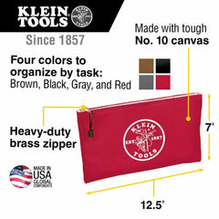 KLEIN TOOLS Klein Tools 5141 Zipper Bags 4-Pack