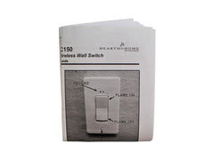 HEAT & GLO Heat & Glo IFT-RC150 Majestic White IntelliFire Touch Wireless On/Off Wall Switch IFT-RC150-HNG