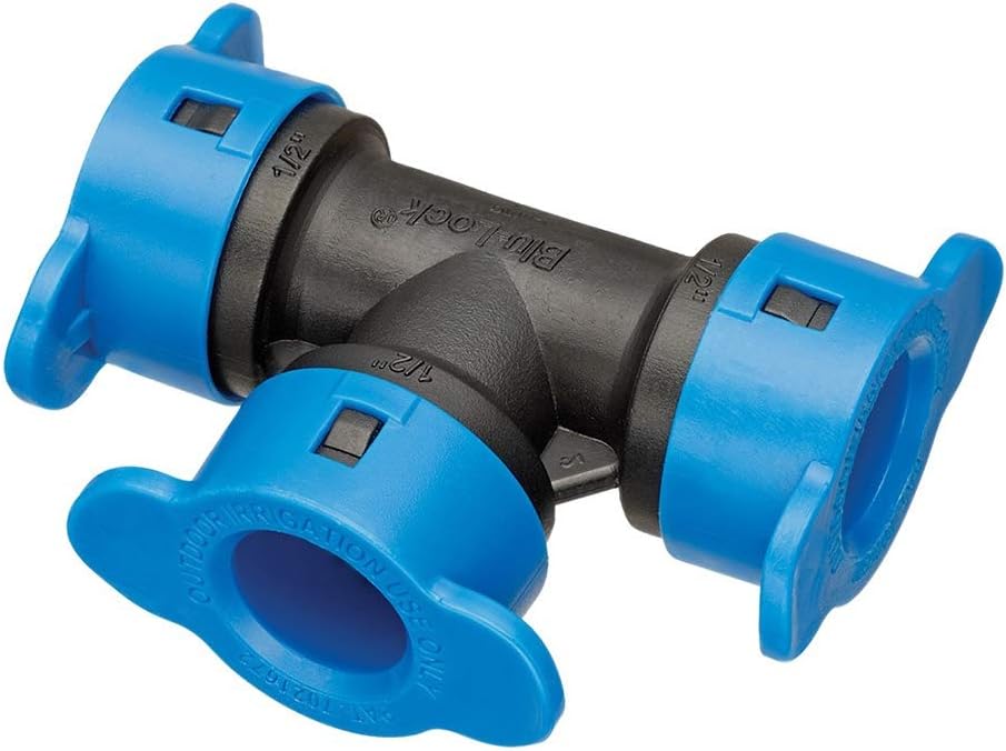 HYDRO-RAIN Hydro-Rain BL401-005 No Glue Needed Blr Tee, 1/2 inches