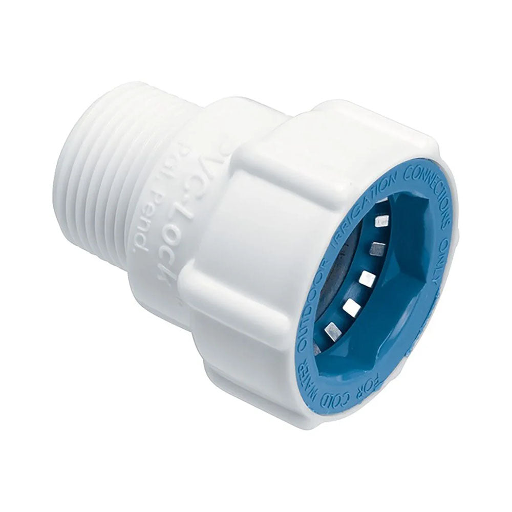 HYDRO-RAIN Hydro-Rain PVCL-436-007 Pvc-Lock x Mpt Adapter 3/4 inches