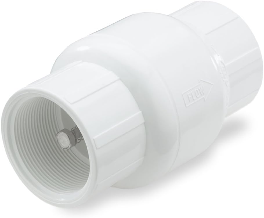 NDS Nds 1011-12 1-1/4 inches pvc ips spring check valve s by s 6-3/16 inches length