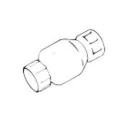 NDS Nds 1011-12 1-1/4 inches pvc ips spring check valve s by s 6-3/16 inches length
