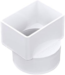 NDS Nds 9P03 Offset Downspout Adapter 2x3x3 PVC S&D Hub