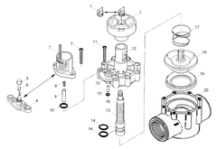 TORO Toro 35-2824 1 inches Diaphragm Assembly for 250/252/254/264