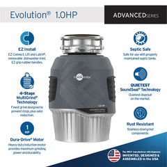 IN-SINK-ERATOR InSinkErator EVOLUTION-1HP Evolution 1HP