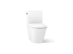 KOHLER Kohler K-22378-0 Brazn One-piece compact elongated toilet with skirted trapway, dual-flush