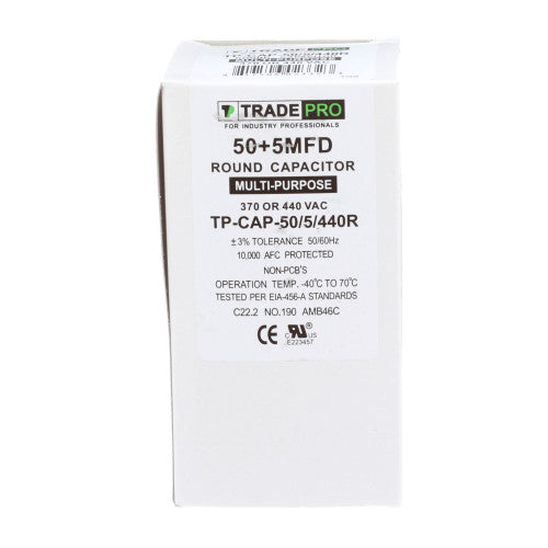 TRADEPRO Tradepro TP-CAP-50/5/440R-A Run Capacitor 50/5 MFD 440V