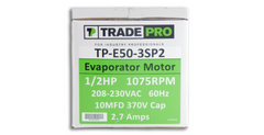 TRADEPRO Tradepro TP-E50-3SP2 Evaporator Blower Motor 1/2 HP 208/230V 1075 RPM 3-Speed