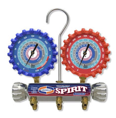 UNIWELD Uniweld A2LSM5H 2-V Spirit Aluminum Manifold with 3-1/8” NPF Gauges & 5ft Hoses