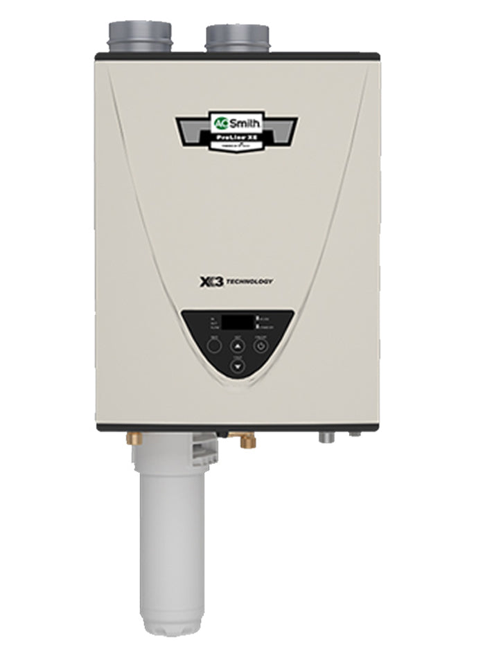 A.O. SMITH A.O. Smith ATI-340HX3-N 180,000 BTU ATI-340H Condensing Ultra-Low NOx Indoor Tankless Water Heater w/ X3 Scale Prevention (NG)