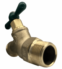 ARROWHEAD BRASS & PLUMBING Arrowhead Brass & Plumbing 351chrlf No-Kink Hose Bib 3/4 MIP