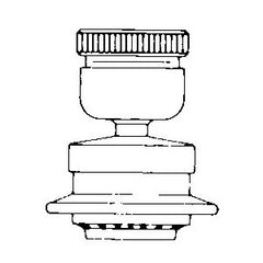 CHICAGO FAUCETS Chicago Faucets E25JKABCP Pressure Compensating Dual-Purpose Adjustable Spray with Swivel Head 2.2 GPM