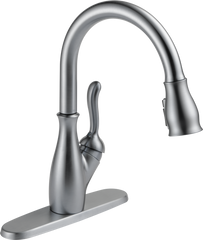 DELTA FAUCET Delta Faucet DL9178-AR-DST Leland Single Handle Pull-Down Kitchen Faucet with ShieldSpray Technology
